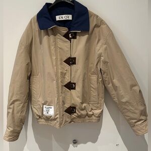 NWOT- EN OR Reversible Beige and Navy Jacket